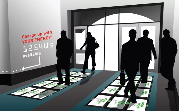 This Floor Generates Electricity As You Walk On It!