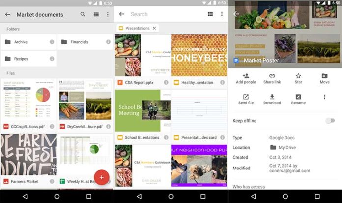 google drive wide android ios 2016