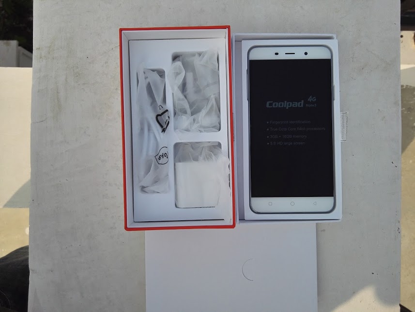 content inside the box coolpad note 3